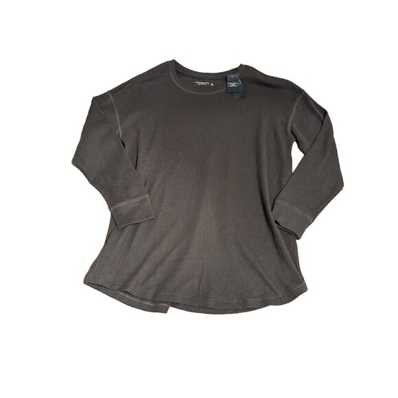 Abercrombie & Fitch Grey Waffle knit Size Large Soft & Cozy NWT - Picture 1 of 5